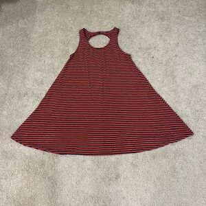 Arizona Jean Co. Red, White, and Blouse Striped Swing Dress
